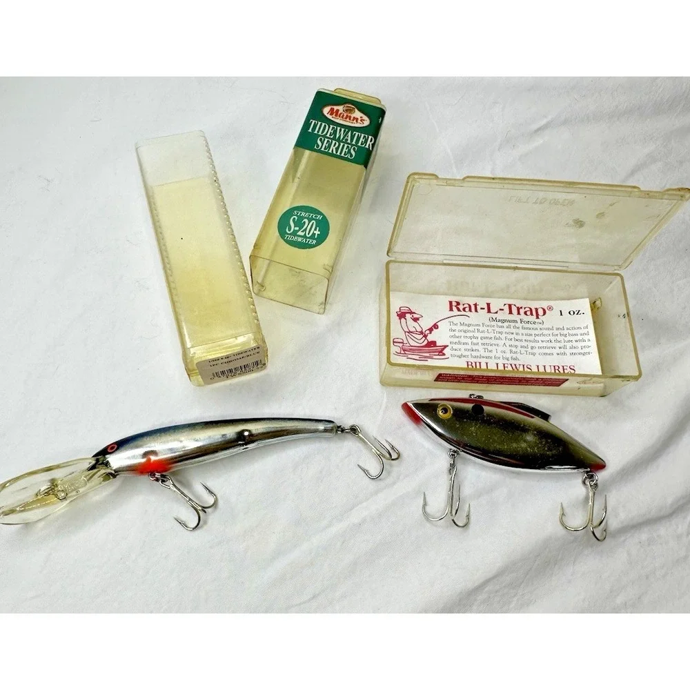 Vtg Fishing Lures Bill Lewis Rat-L-Trap Manns‎ Tidewater Series S-20+ Set 2